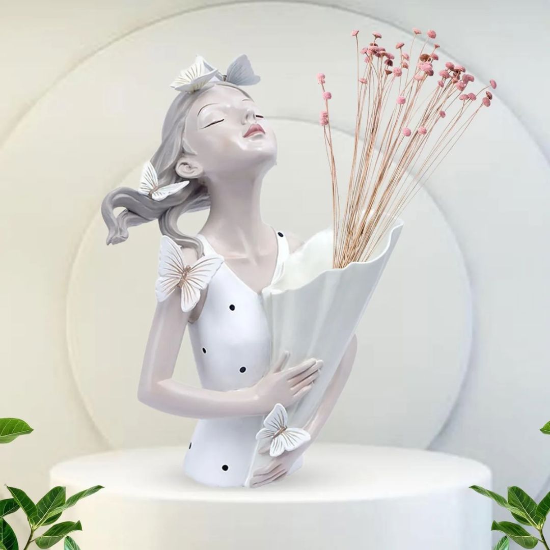 Escultura e Aparador de Flores Bella Butterfly em Poás (Edição Limitada) - Decors