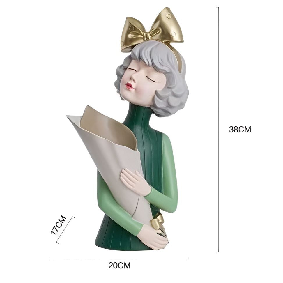 Escultura e Aparador de Flores Milly Tie (38cm)
