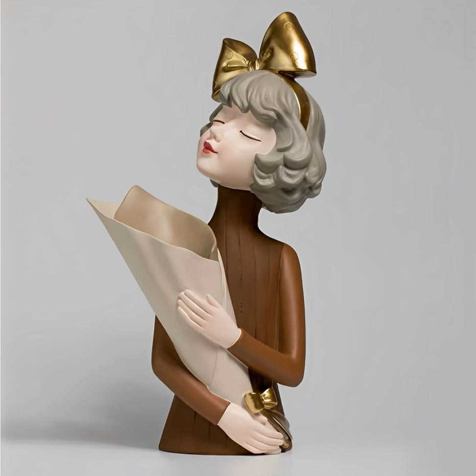 Escultura e Aparador de Flores Milly Tie (38cm)