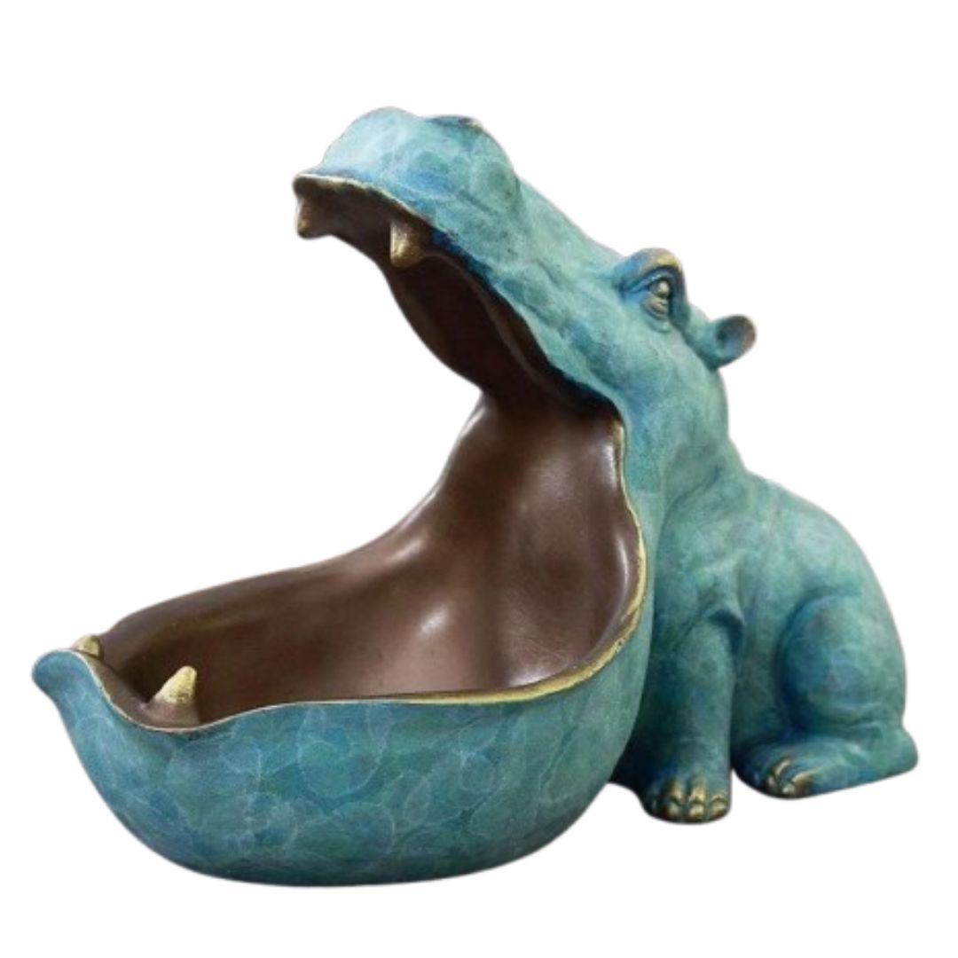 Escultura e Aparador Muzzle Hipopótamo