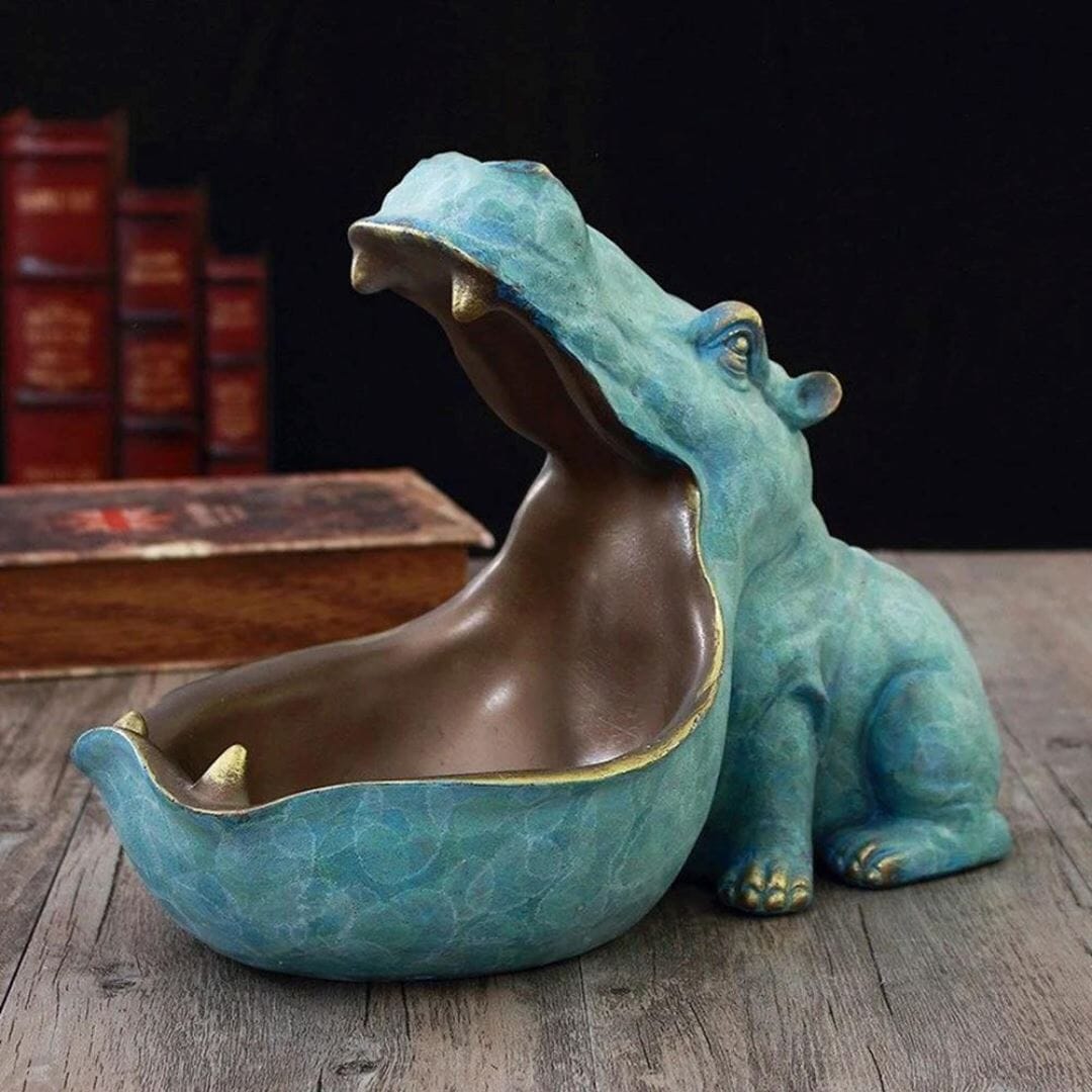 Escultura e Aparador Muzzle Hipopótamo