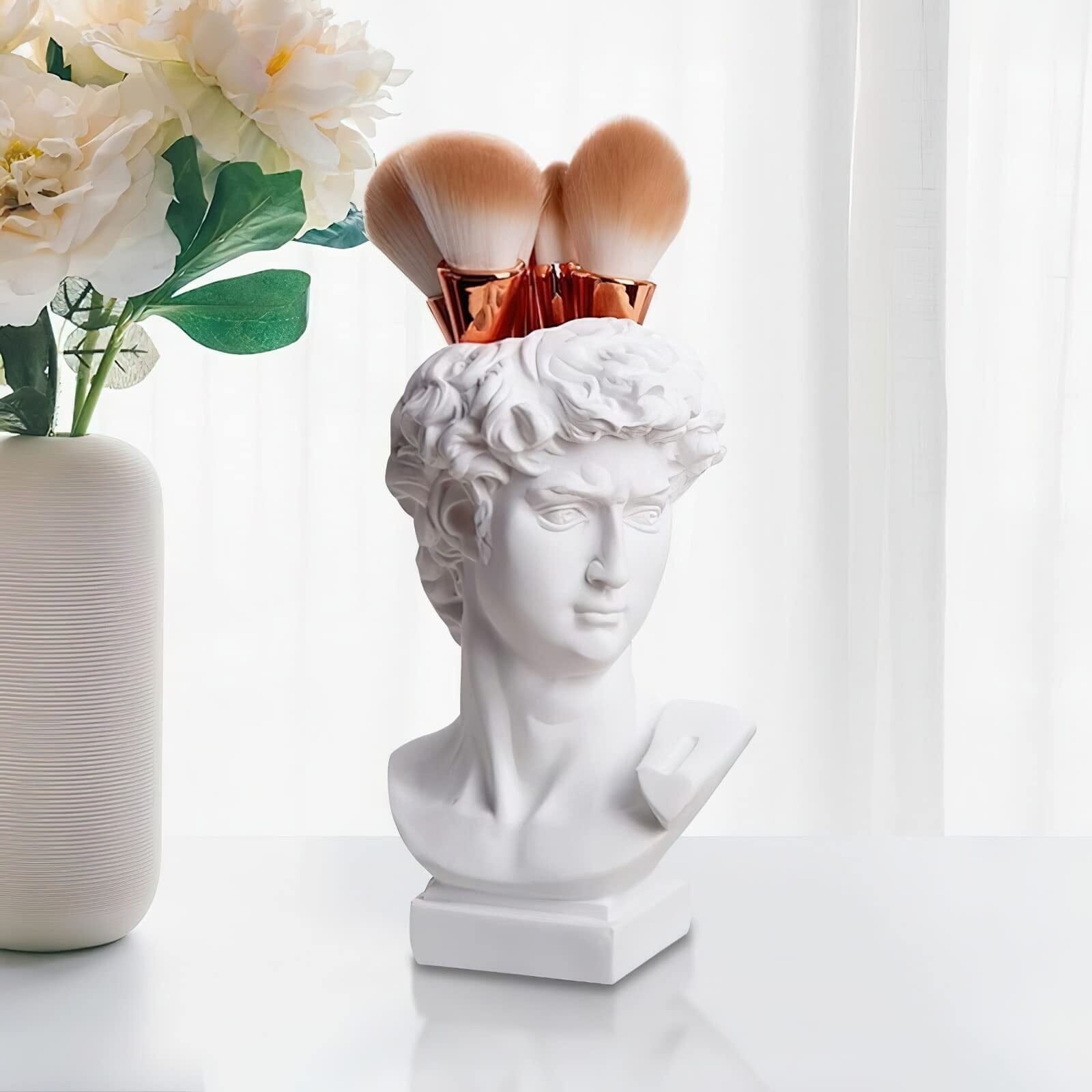 Escultura e Vaso Decorativo David Michelangelo - Decors
