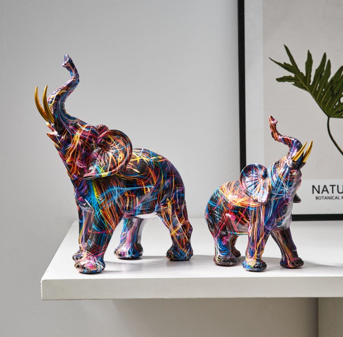 Escultura Elefante Grafite Street & Colors - Decors