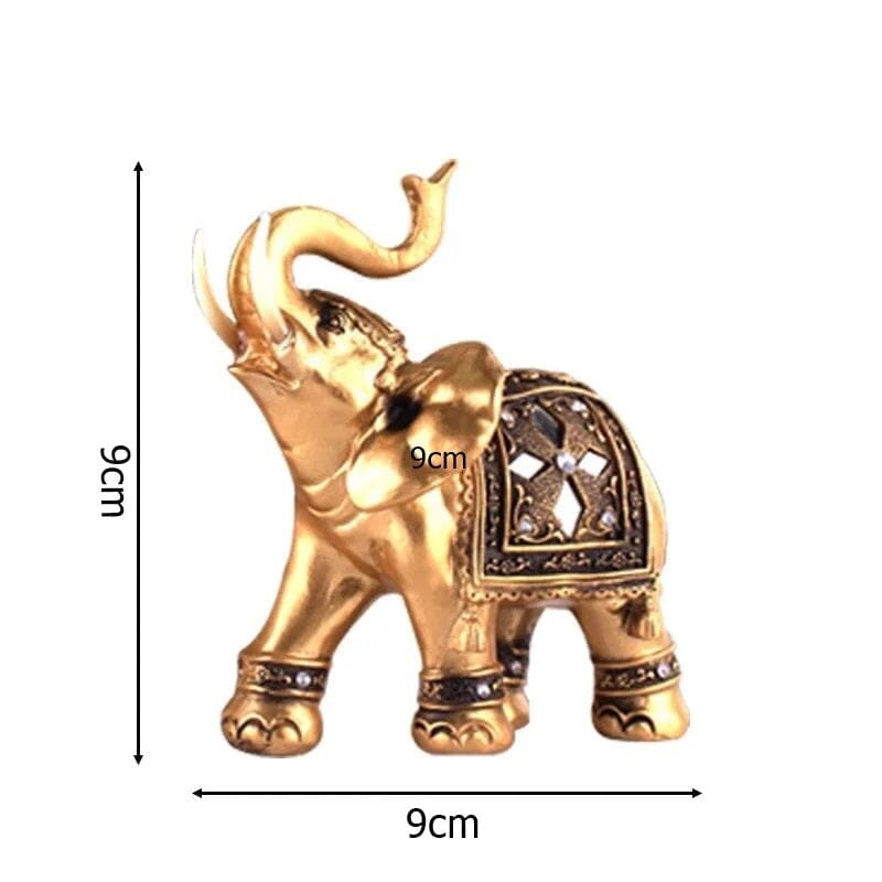 Escultura Elefante Indiano Dourado - Decors