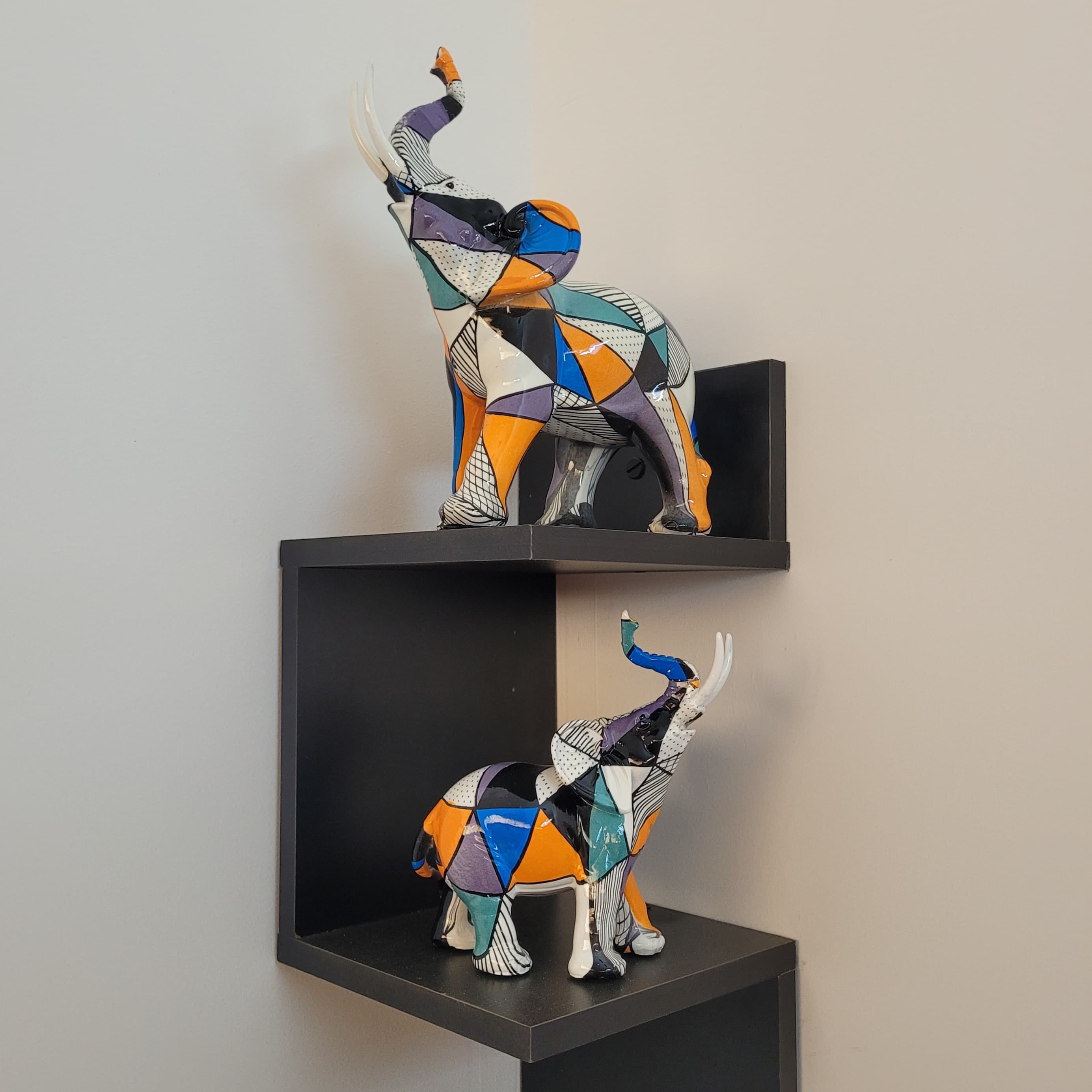 Escultura Elefante Pintura Mosaico - Decors