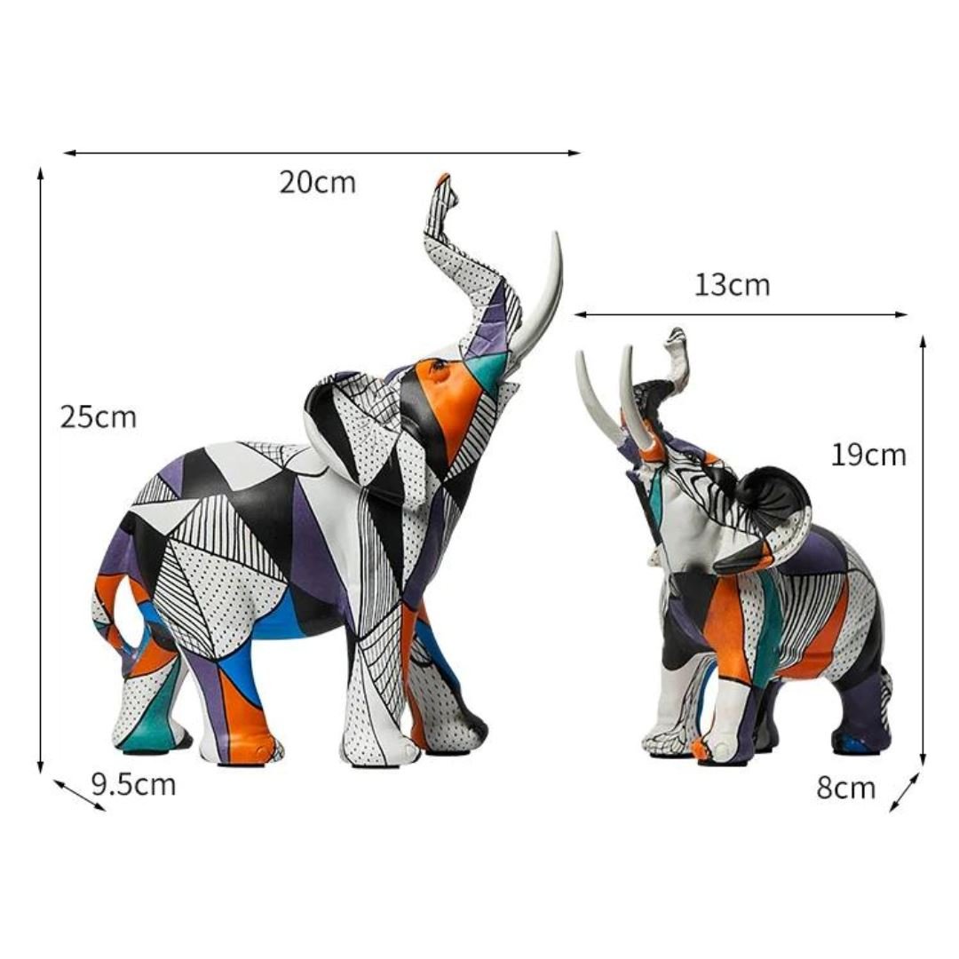 Escultura Elefante Pintura Mosaico - Decors