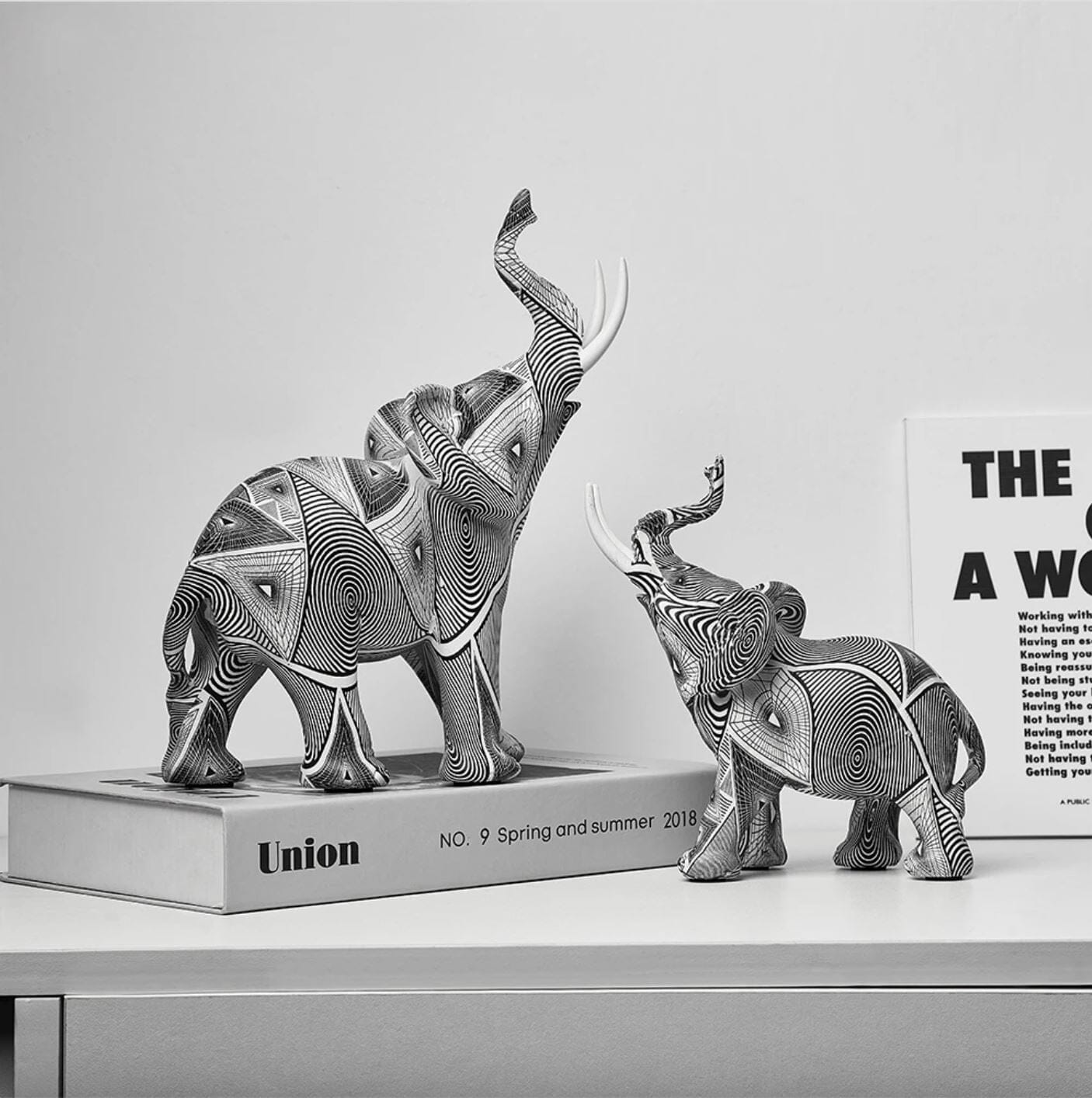 Escultura Elefante Pintura Origami