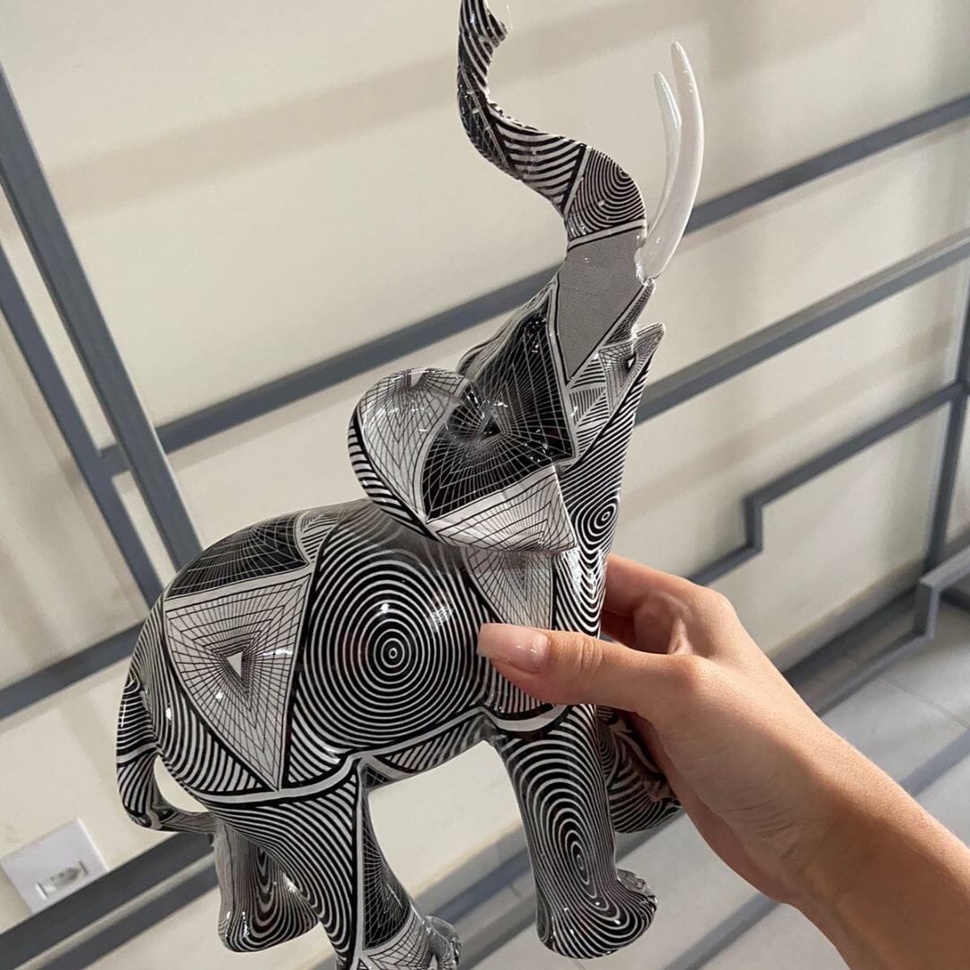 Escultura Elefante Pintura Origami