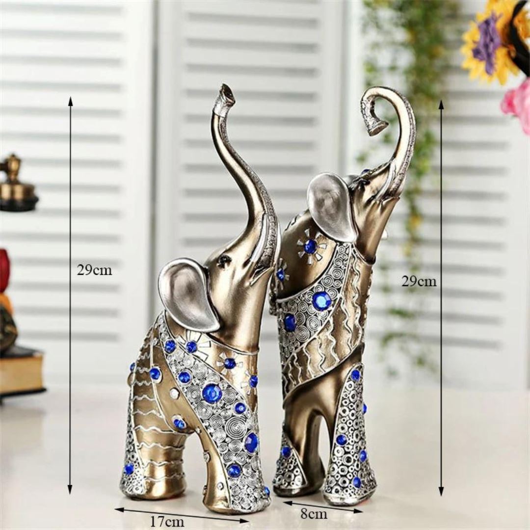 Escultura em Resina Elefante Royals (O Par) - Decors