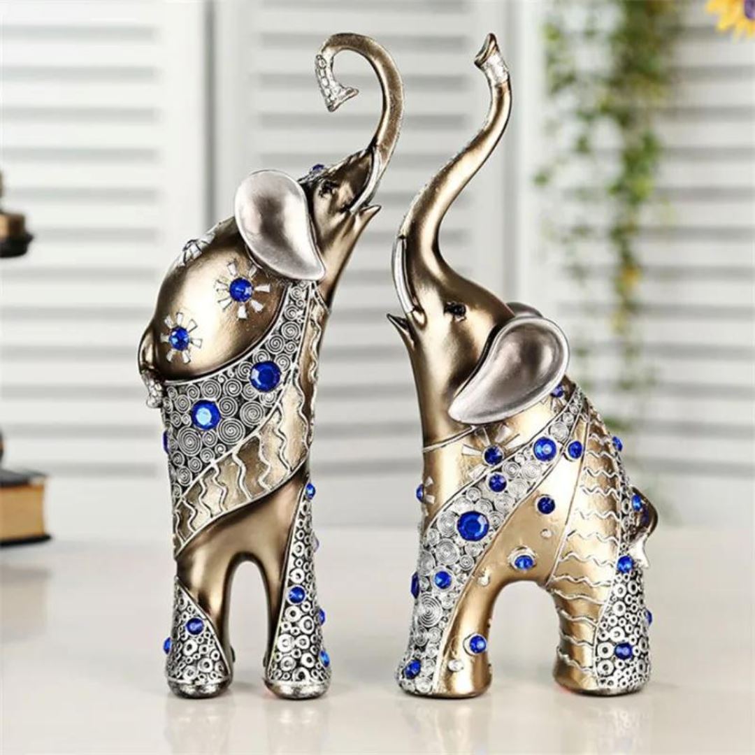 Escultura em Resina Elefante Royals (O Par) - Decors