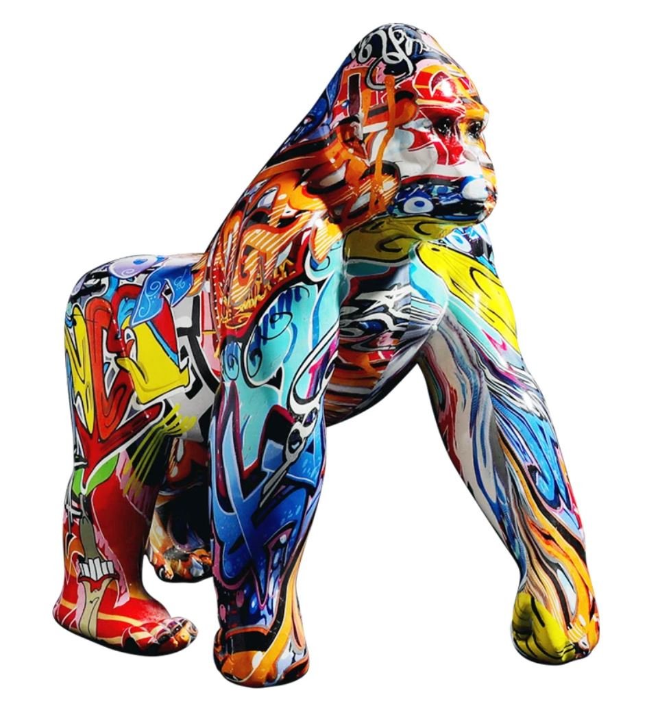 Escultura Gorila Idi Amin Grafite Street & Colors 27,5cm - Decors