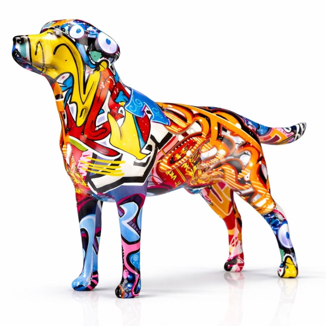 Escultura Labrador Grafite Street & Colors - Decors