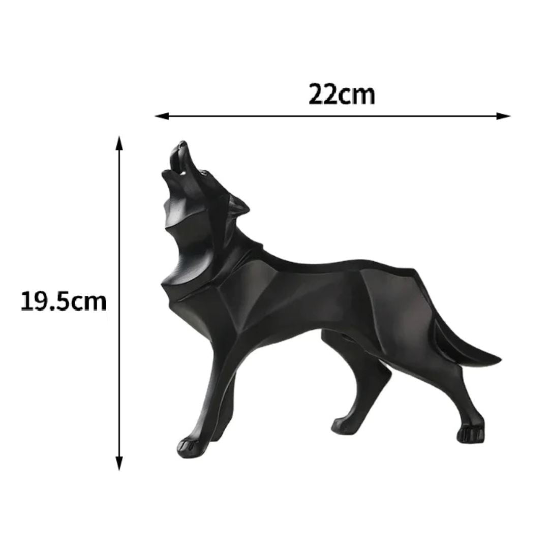 Escultura Lobo Abstrato - Decors