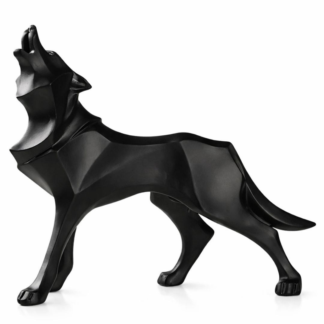 Escultura Lobo Abstrato - Decors
