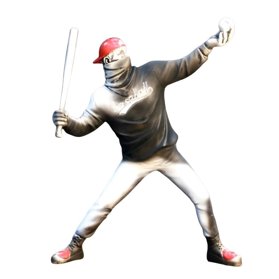 Escultura Moderna Banksy Baseball