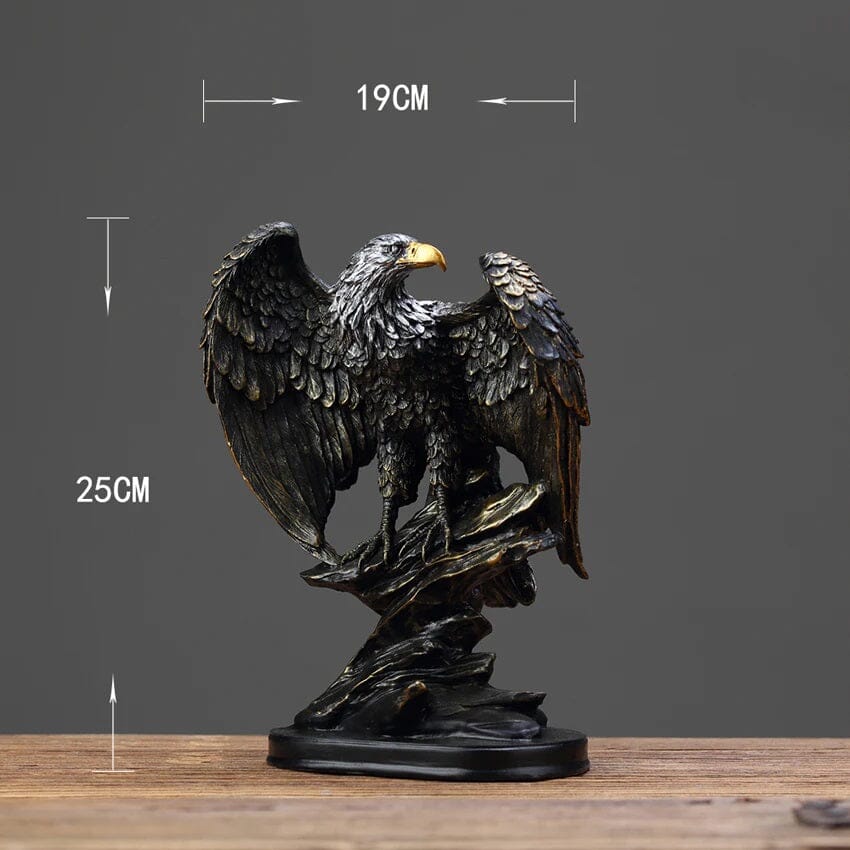 Escultura Nordica Águia 25x19cm