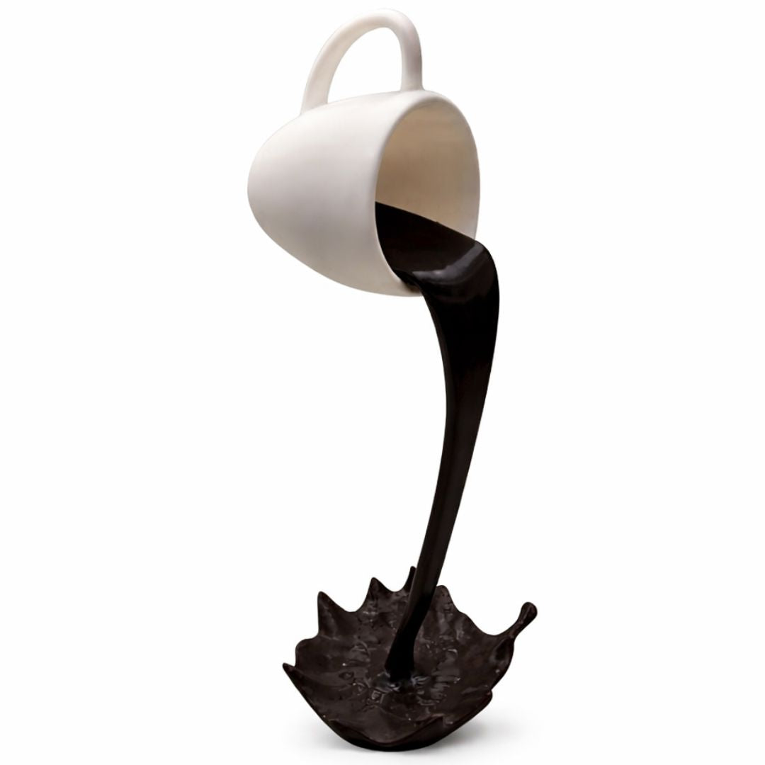 Escultura Spilled Coffee 3D