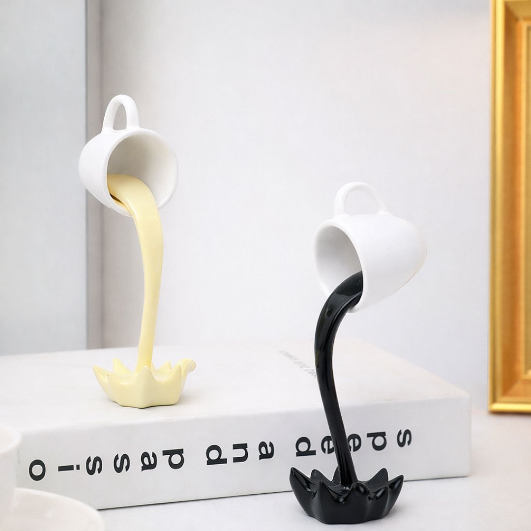 Escultura Spilled Coffee 3D
