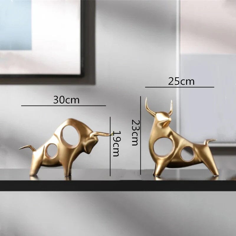 Escultura Touro Vazado Moderno - Decors