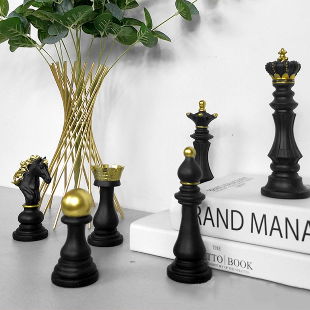 Esculturas Peças de Xadrez (KIt 6 Pçs) - Decors