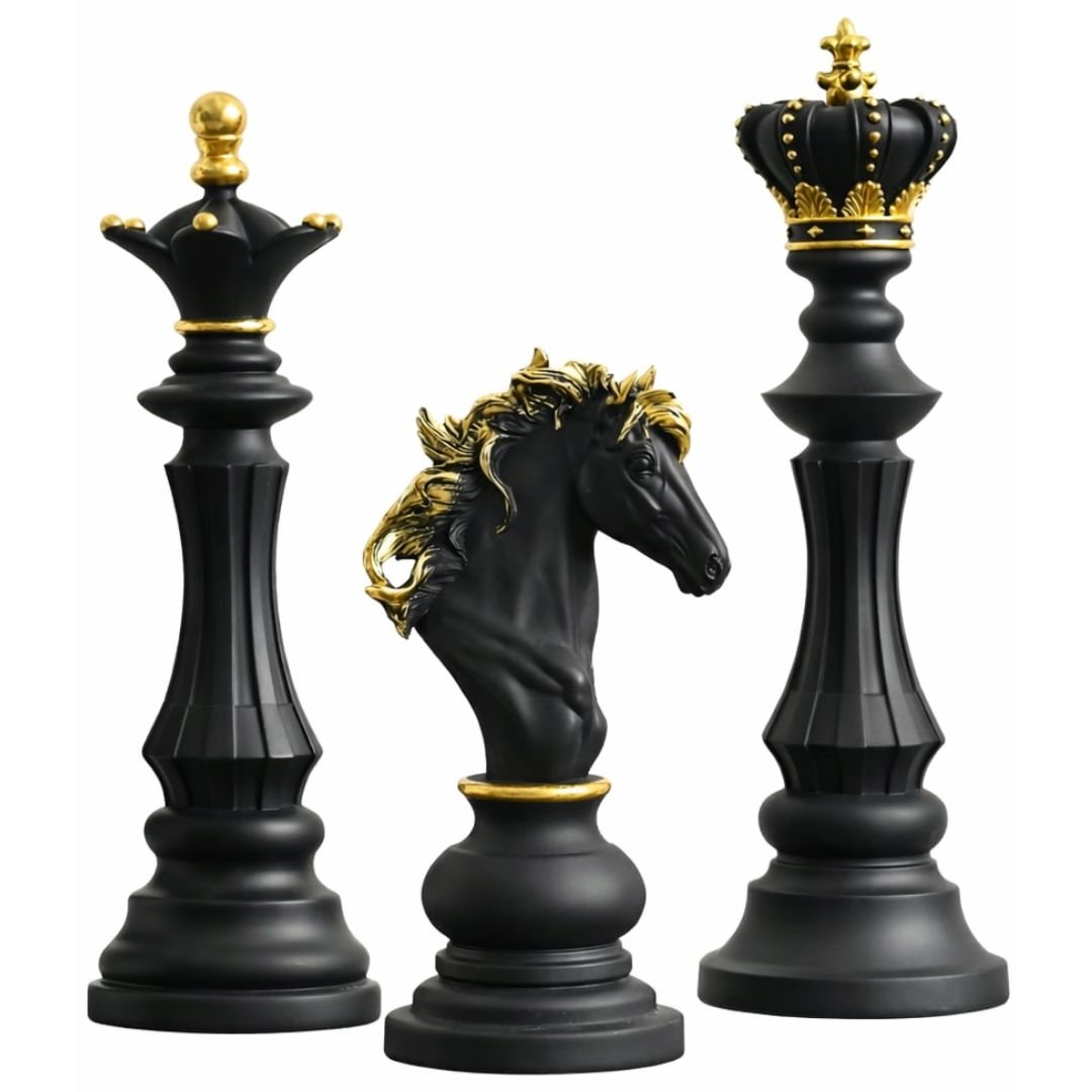 Esculturas Peças de Xadrez (KIt 6 Pçs) - Decors