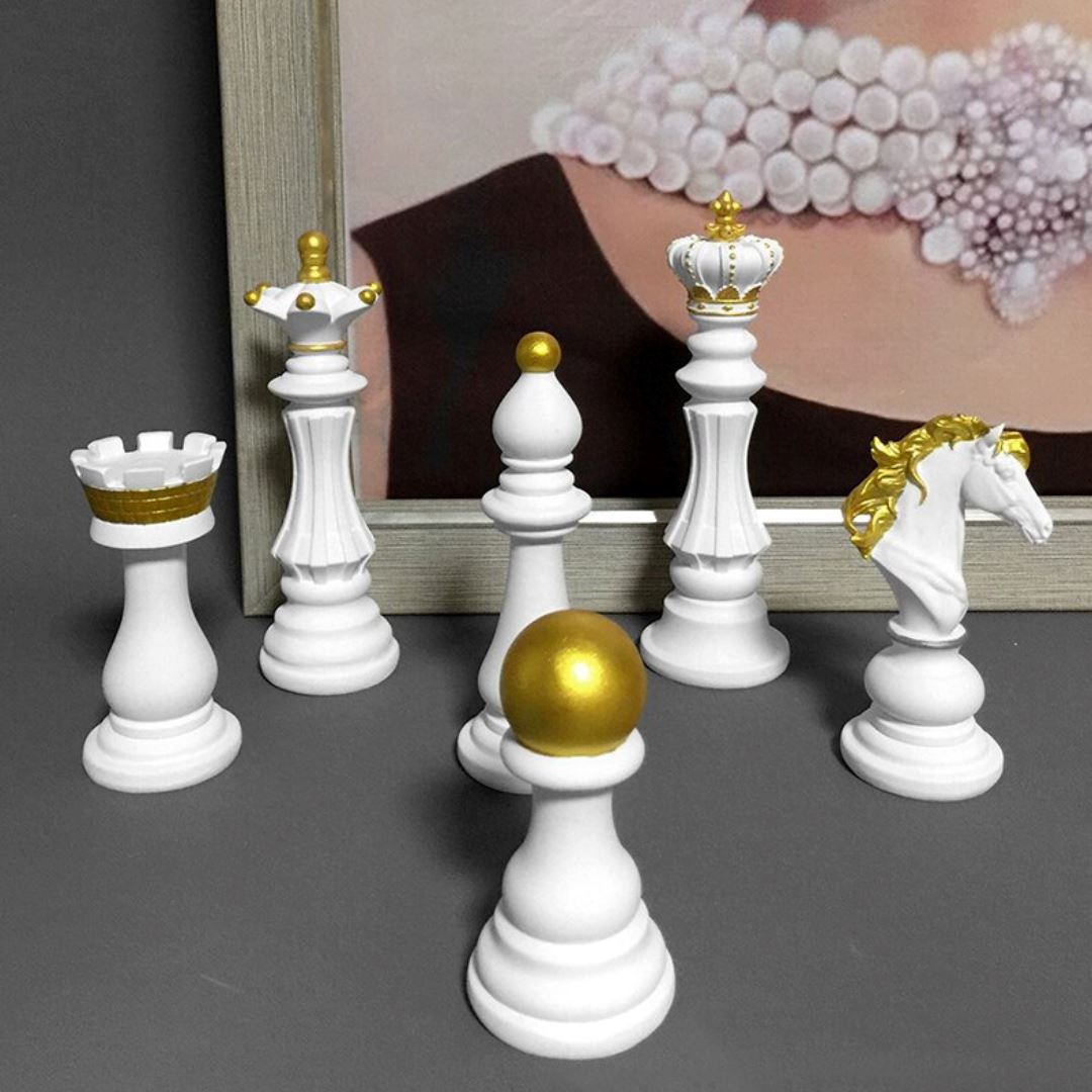 Esculturas Peças de Xadrez (KIt 6 Pçs) - Decors