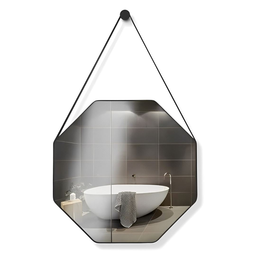 Espelho Decorativo Octagonal Beady Suspenso de Parede - Decors
