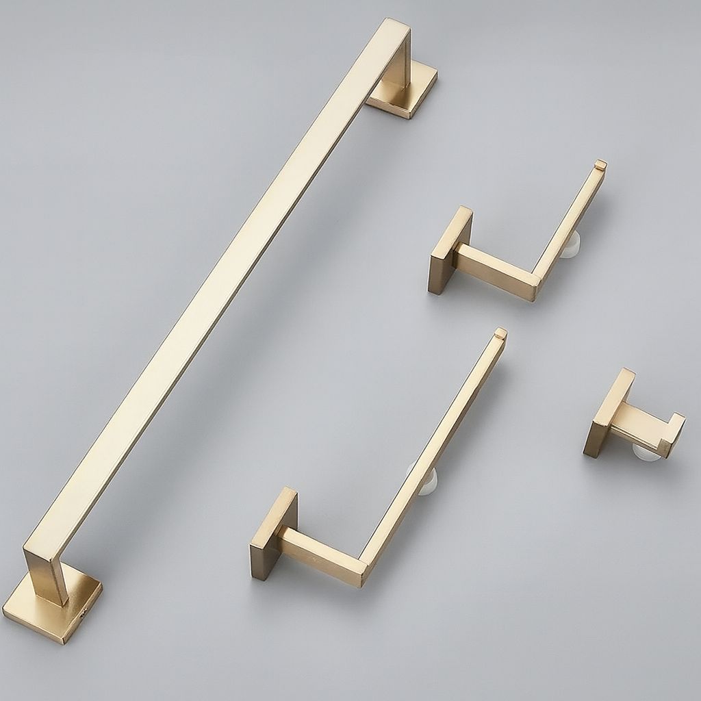 Kit Completo Acessórios Banheiro Max Gold (04 Peças)