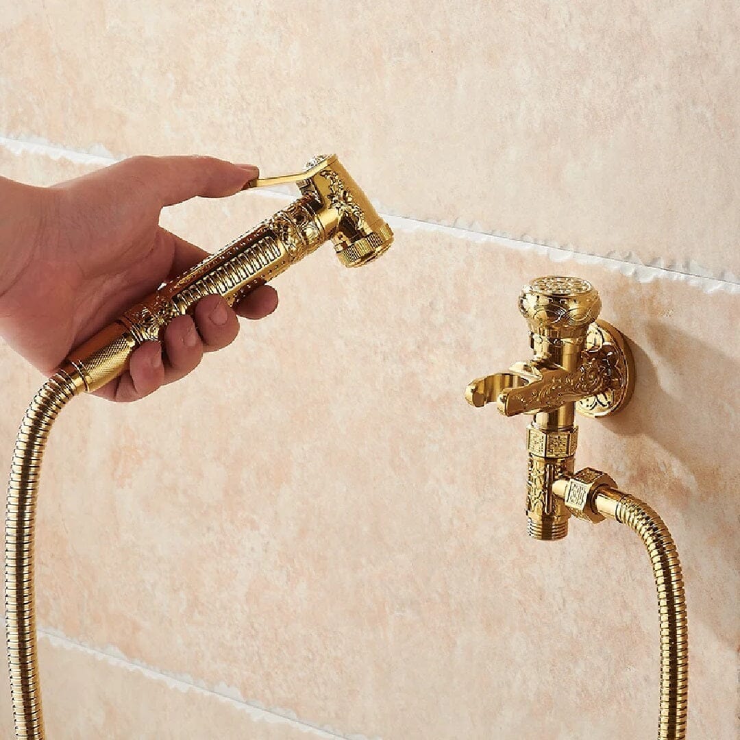 Kit Ducha Higiênica Vintage Golden - Decors