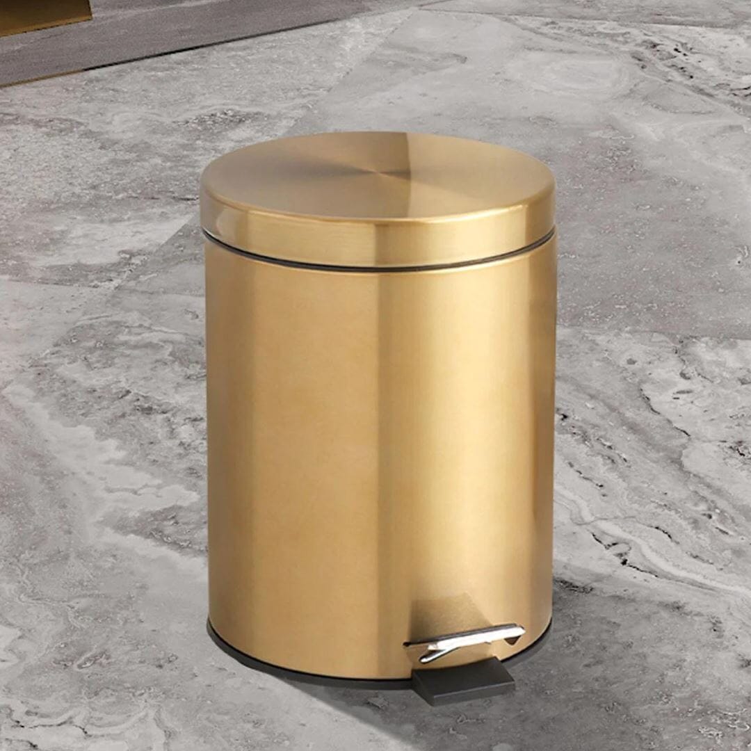 Lixeira LimpGold Impermeável de Aço Inoxidável 5L