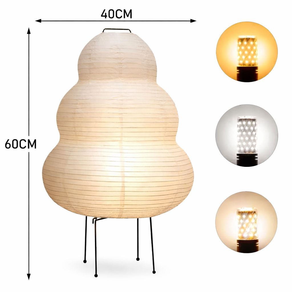 Luminária Abajur de Chão Artesanal Bohara 60cm