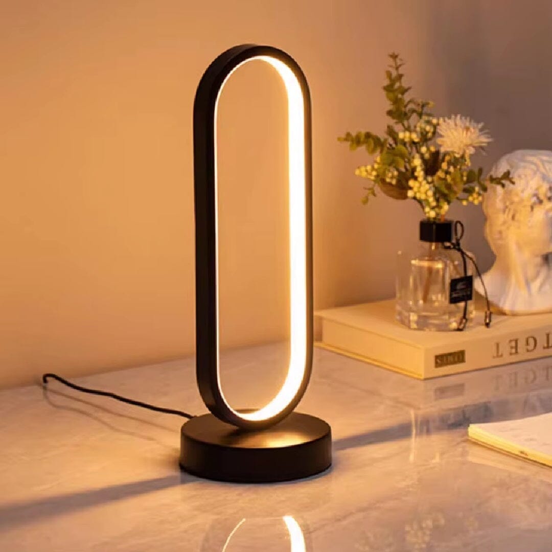 Luminária Abajur de Mesa Oval Light