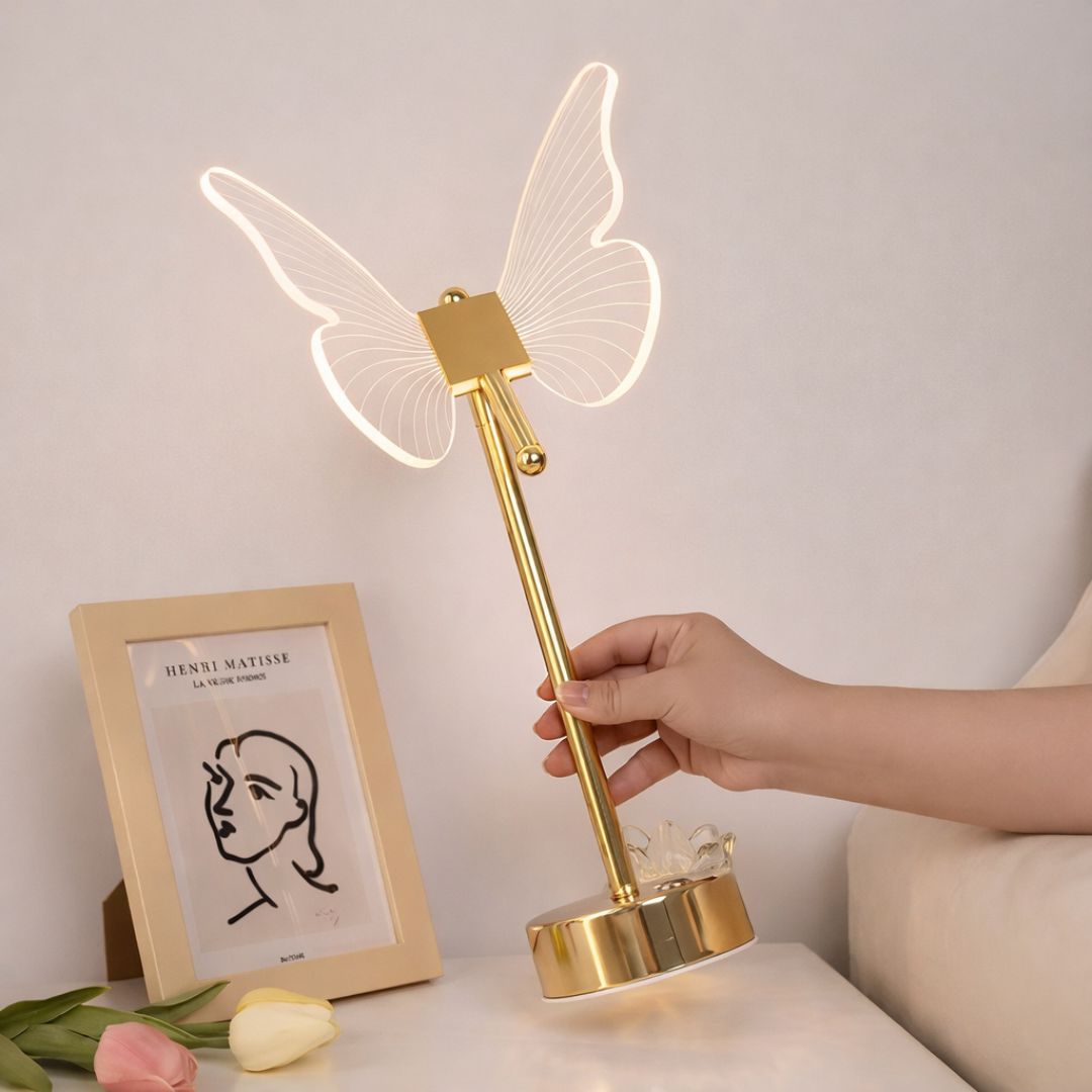 Luminária Abajur de Mesa - Butterfly 43cm