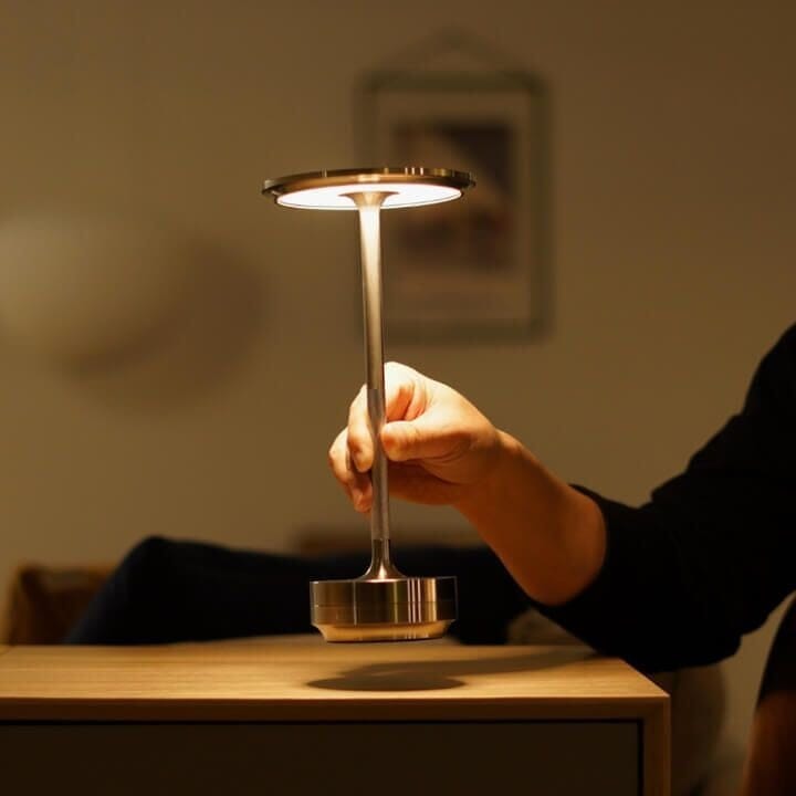 Luminária Abajur de Mesa Candeeiro Touch Essenza Recarregável USB