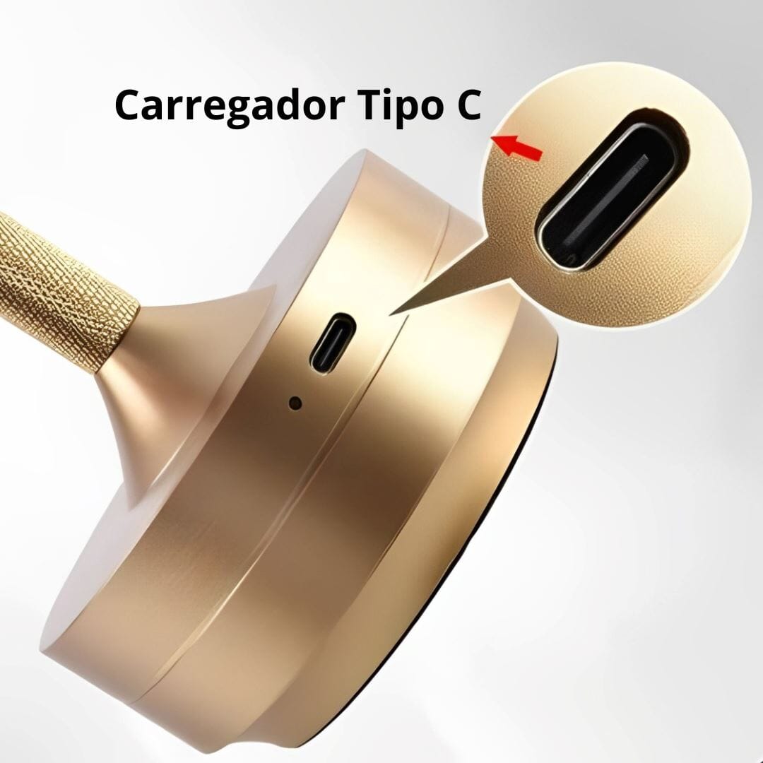 Luminária Abajur de Mesa Candeeiro Touch Essenza Recarregável USB
