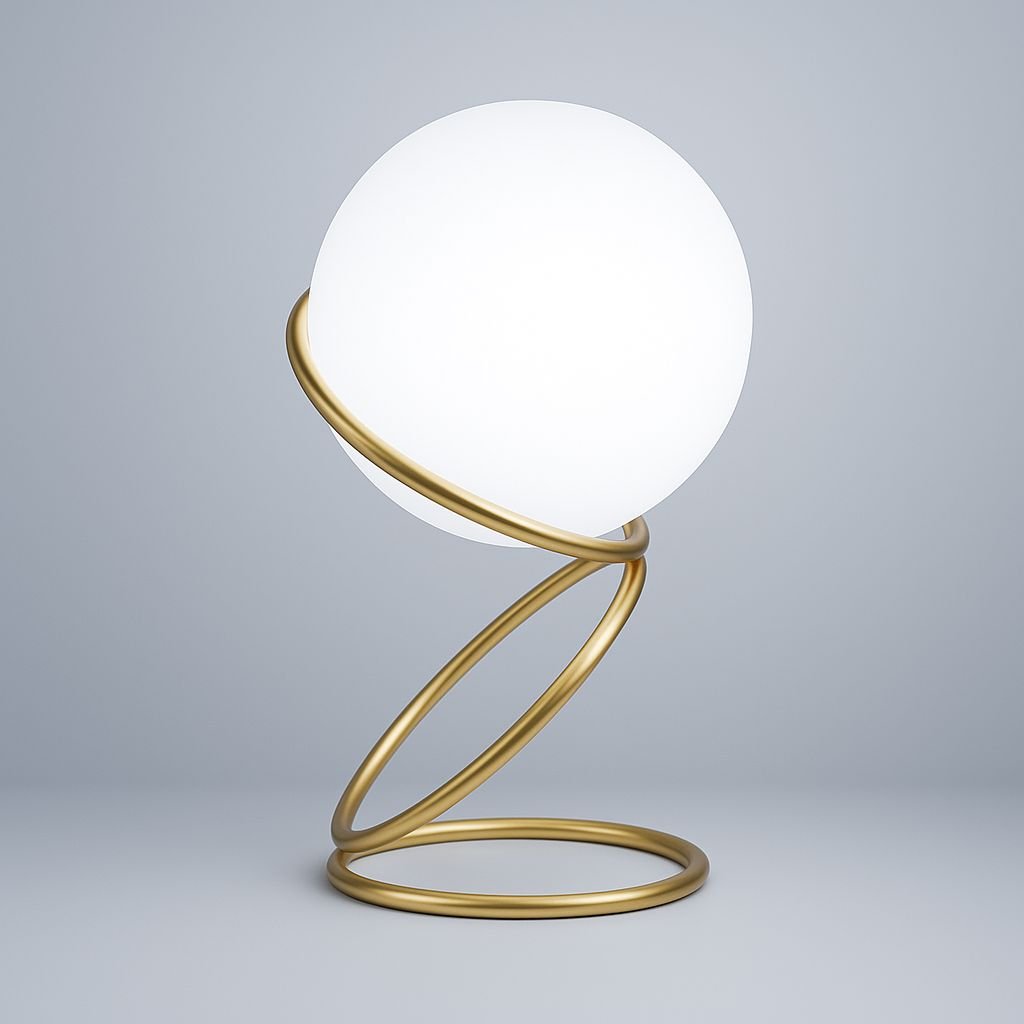 Luminária Abajur de Mesa Circular OrbyBoll - Decors
