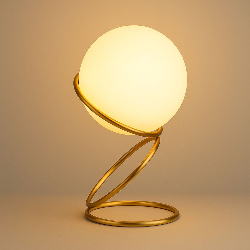 Luminária Abajur de Mesa Circular OrbyBoll - Decors