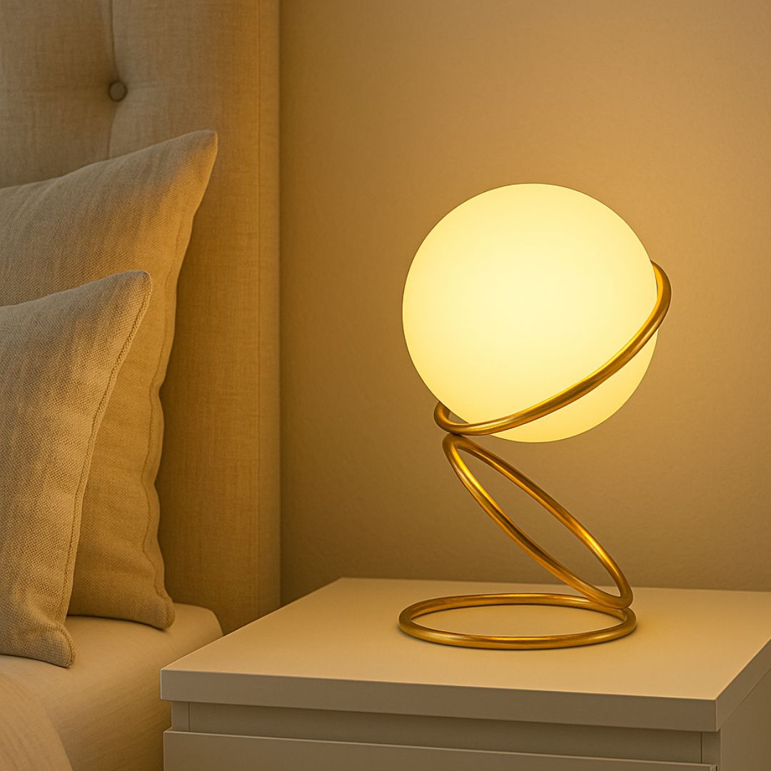 Luminária Abajur de Mesa Circular OrbyBoll - Decors