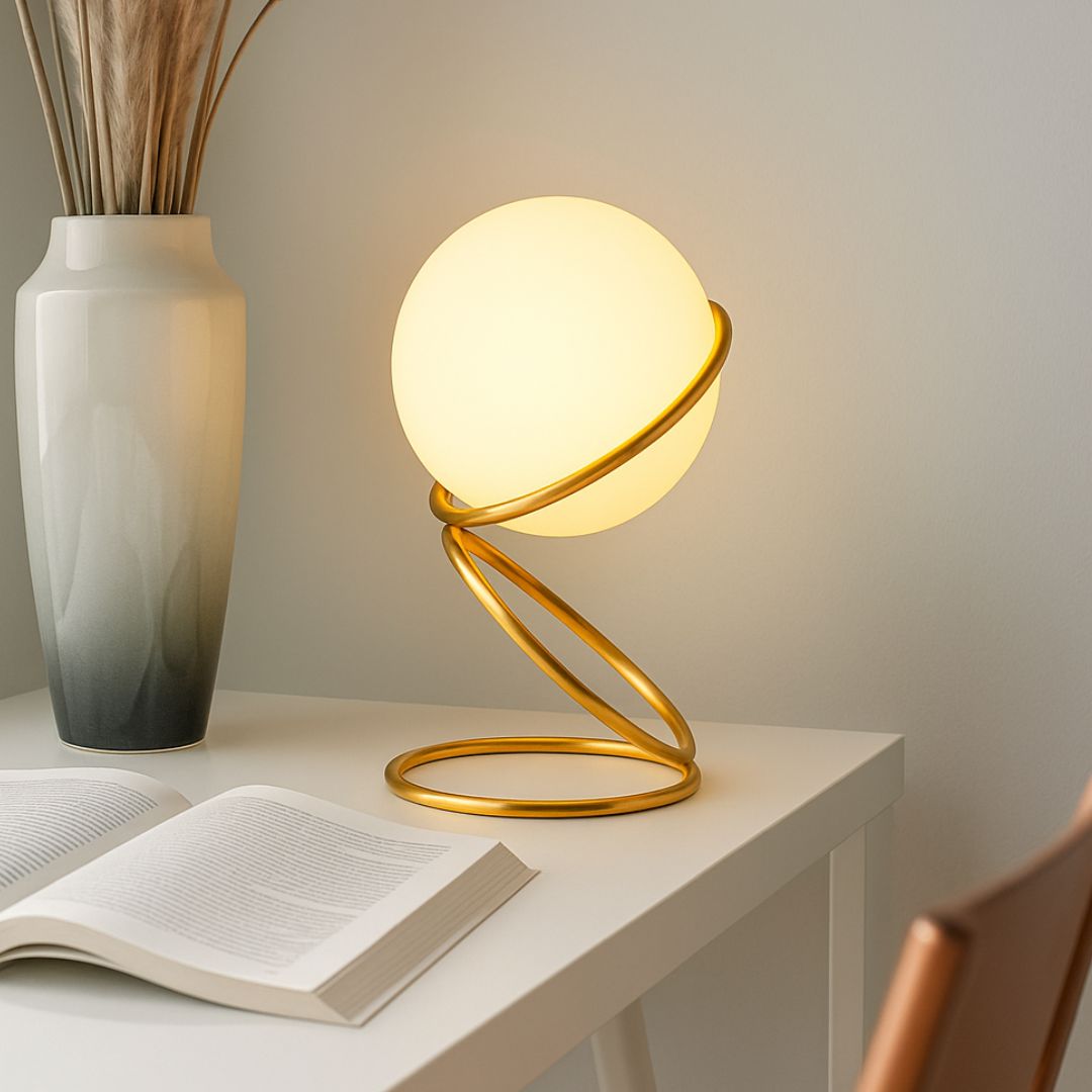 Luminária Abajur de Mesa Circular OrbyBoll - Decors