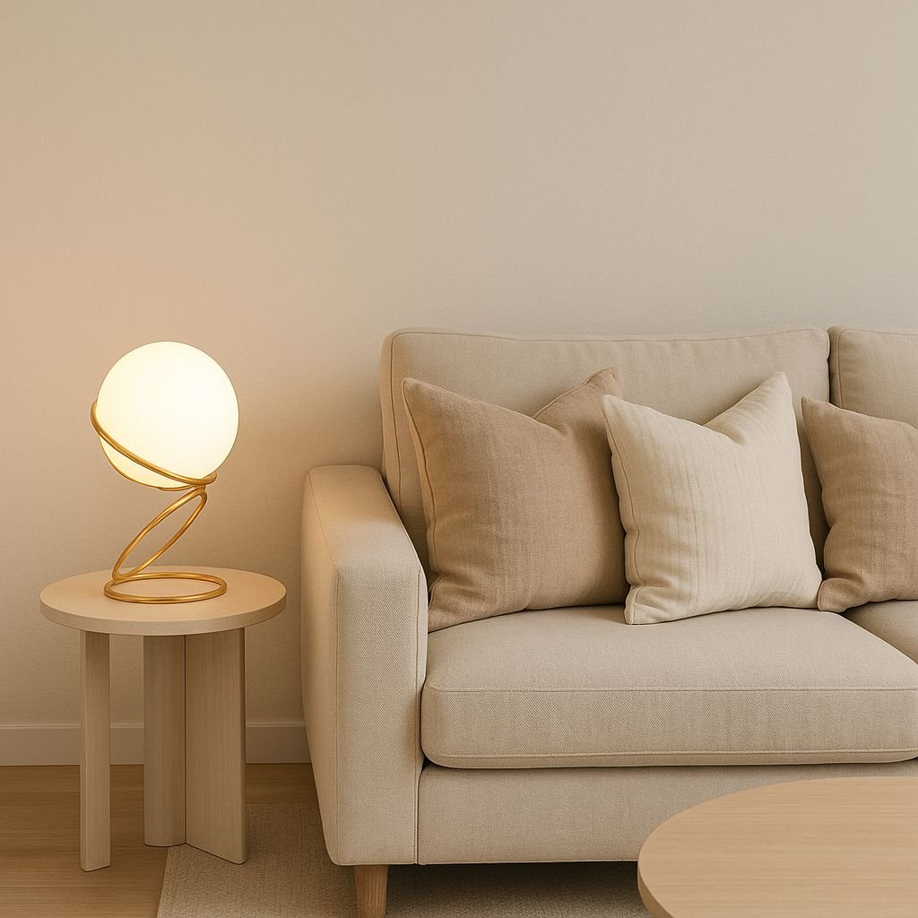 Luminária Abajur de Mesa Circular OrbyBoll - Decors