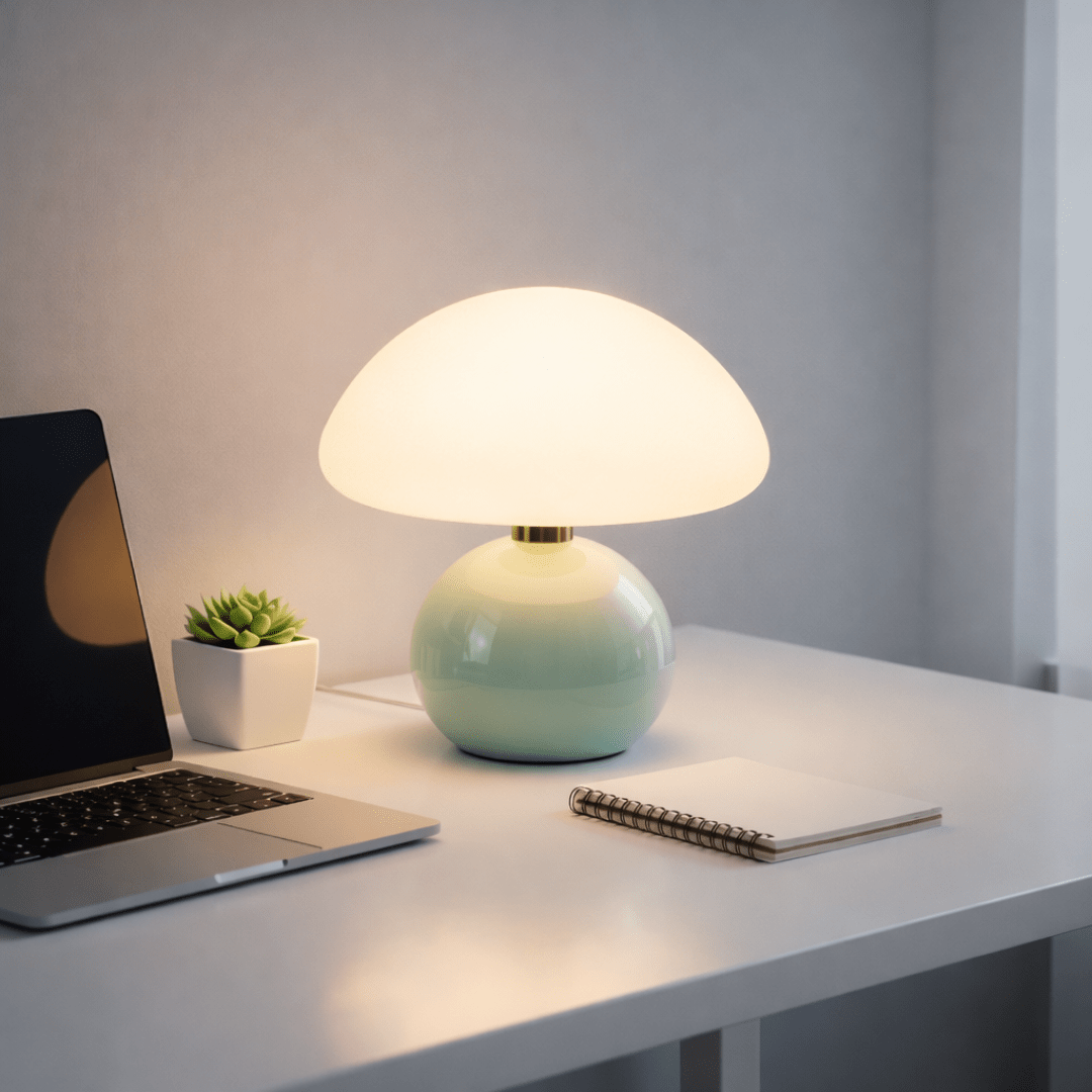 Luminária Abajur de Mesa Cogumelo - Decors