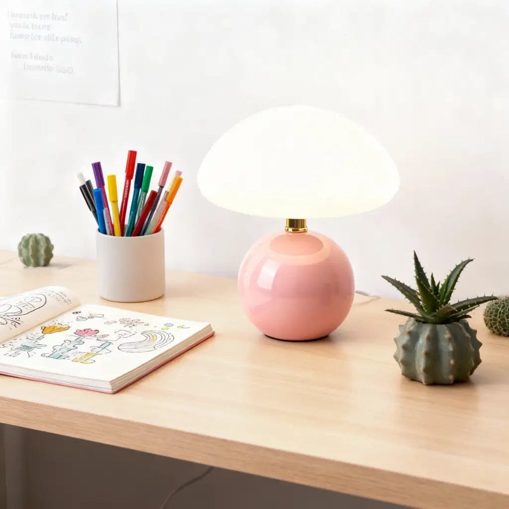 Luminária Abajur de Mesa Cogumelo - Decors