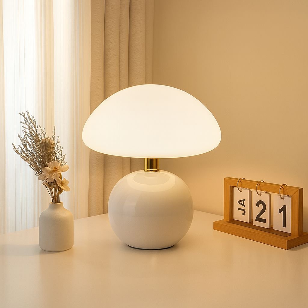 Luminária Abajur de Mesa Cogumelo - Decors