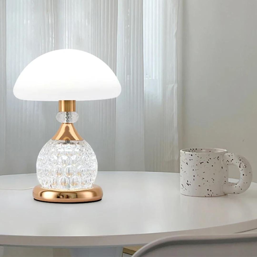Luminária Abajur de Mesa Cogumelo Retrô Deluxe - Decors