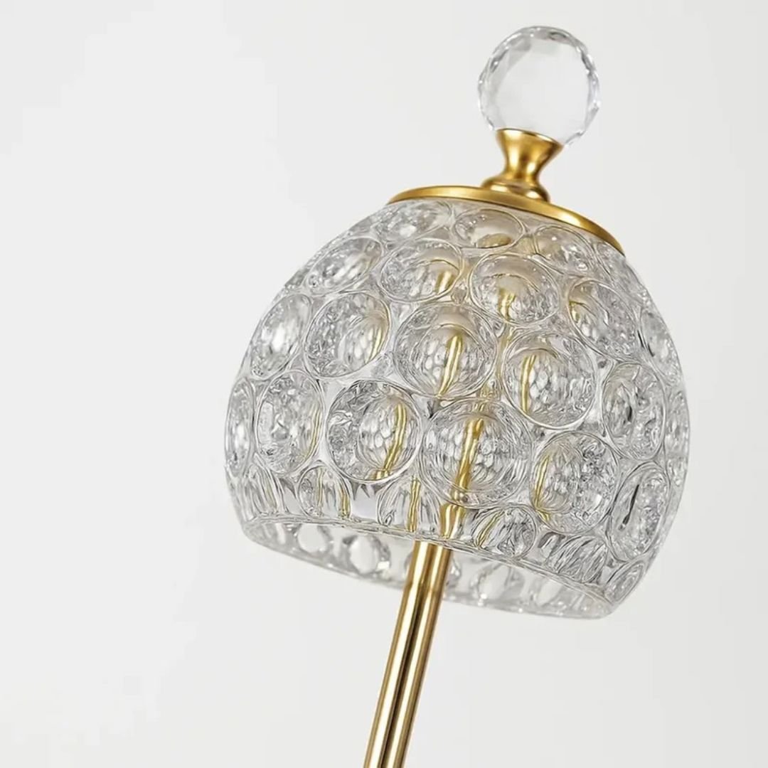 Luminária Abajur de Mesa Cristal Vintage Royale - Decors