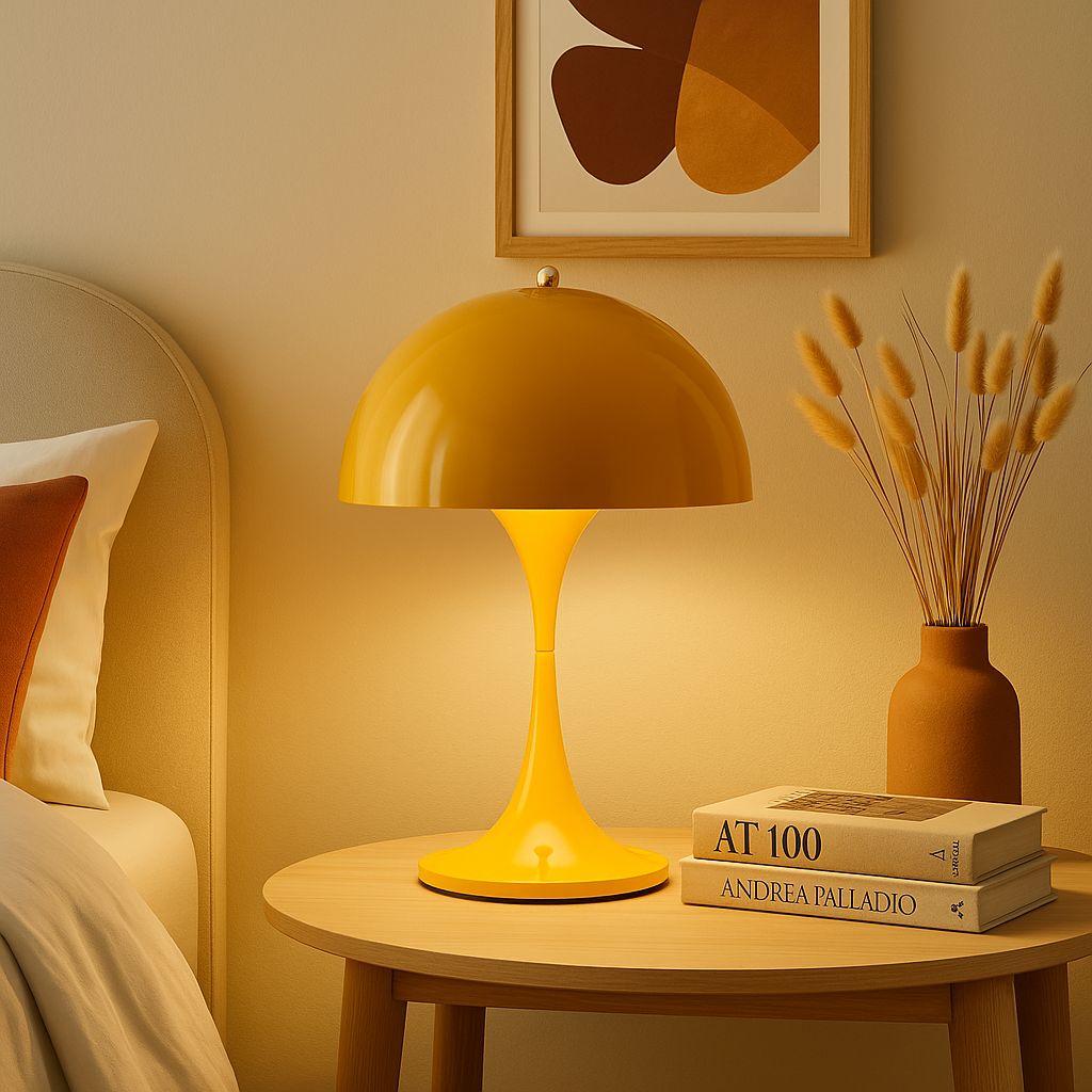 Luminária Abajur de Mesa Danish Mushroom Touch 40cm