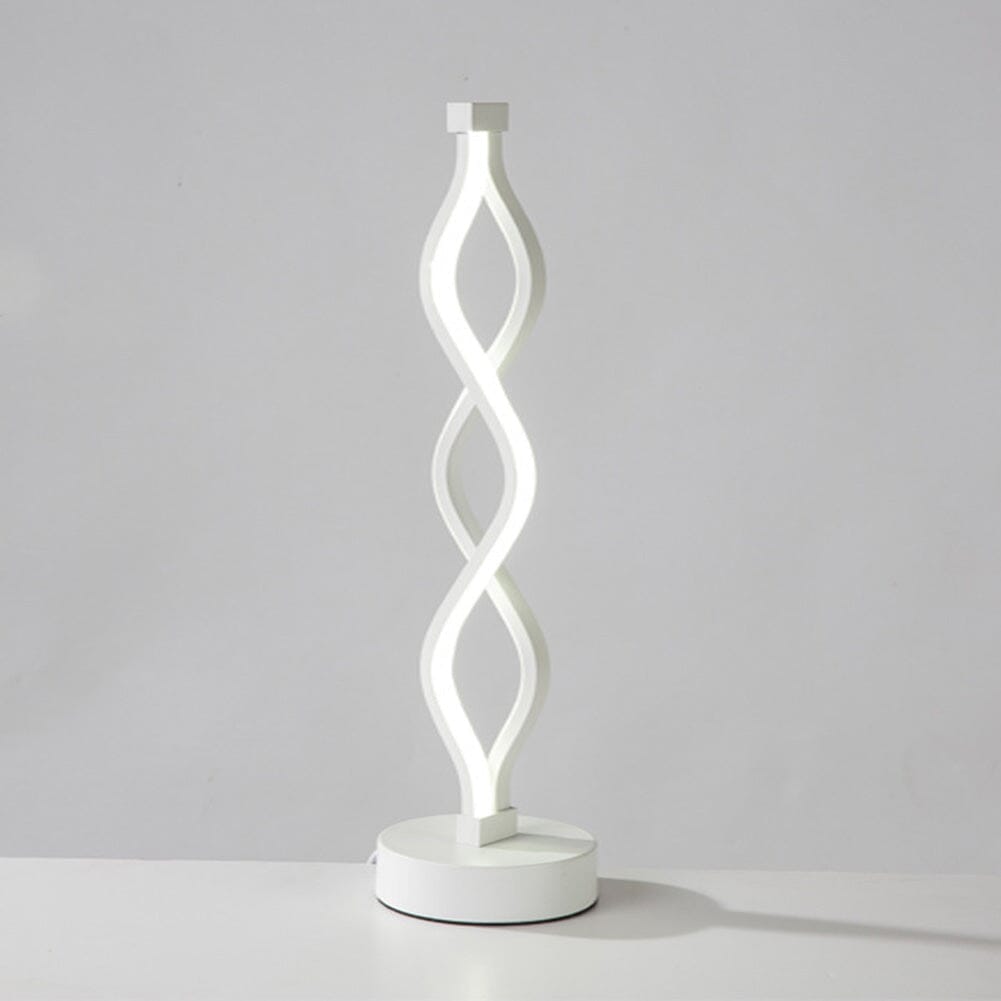 Luminária Abajur de Mesa Espiral Dupla 36cm - Decors