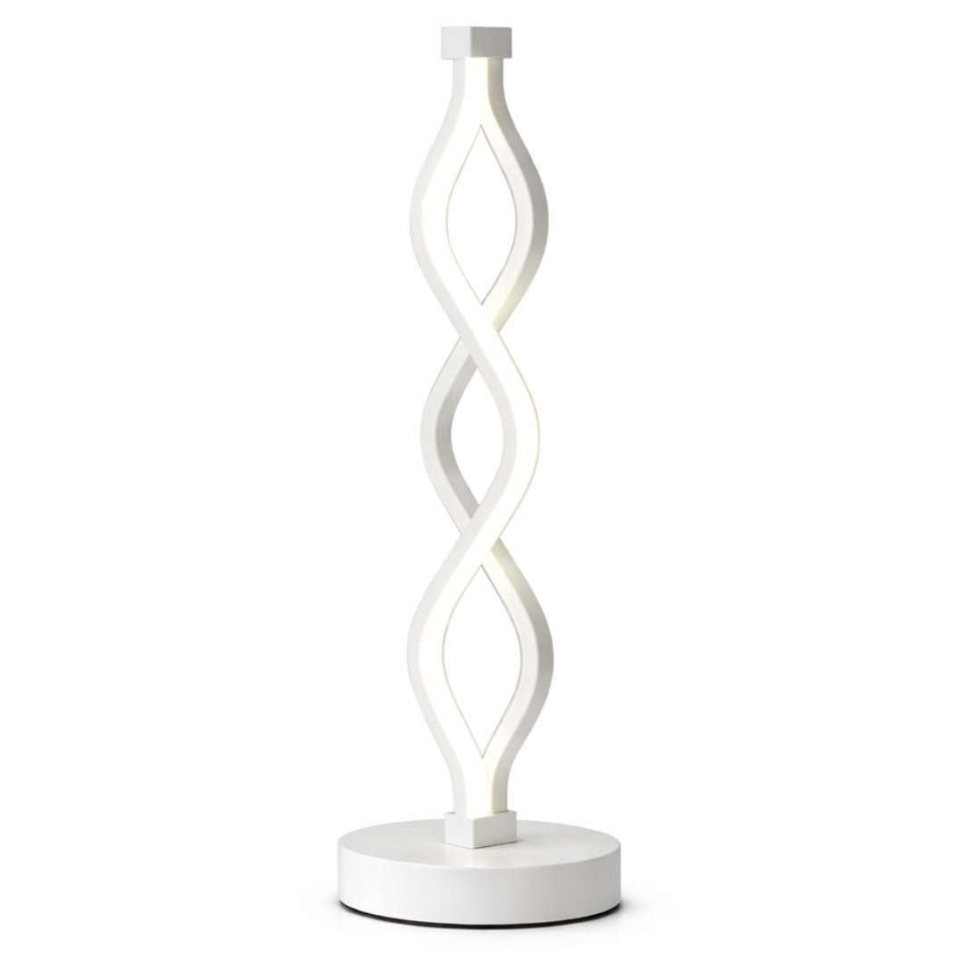 Luminária Abajur de Mesa Espiral Dupla 36cm - Decors