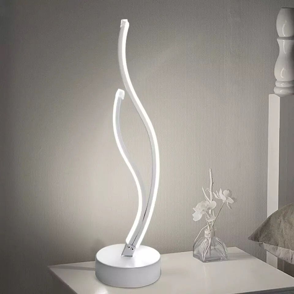Luminária Abajur de Mesa Espiral Ivar em Led 50cm - Decors