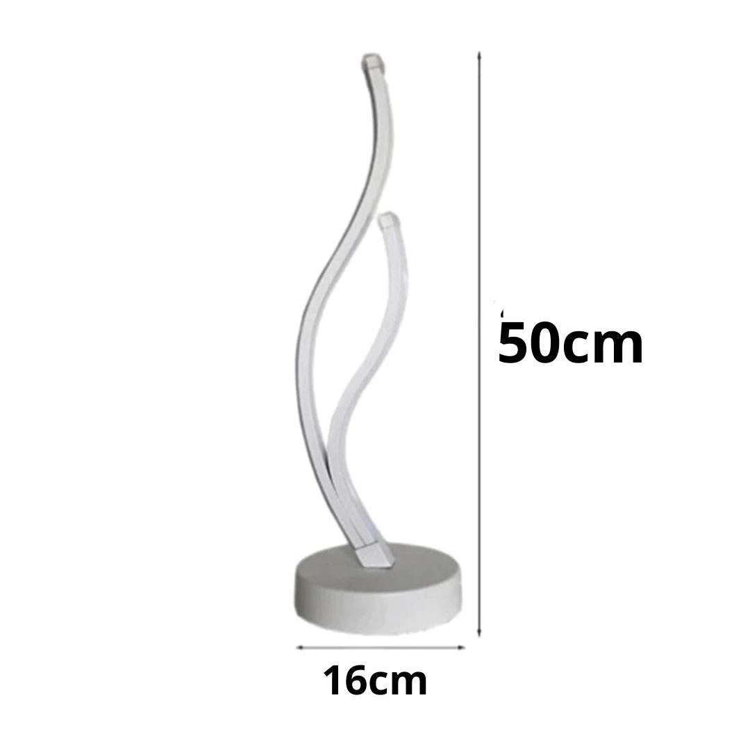 Luminária Abajur de Mesa Espiral Ivar em Led 50cm - Decors
